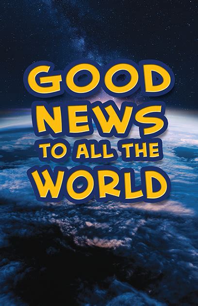 Good news to all .